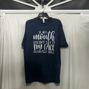 Tultex Dark Blue Graphic Tee